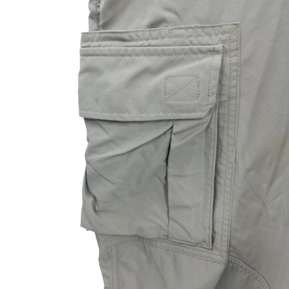 Duluth Trading Mens Dry on the Fly Cargo Khaki Nylon Pants Size 3XL x 30 Pockets - Picture 4 of 11